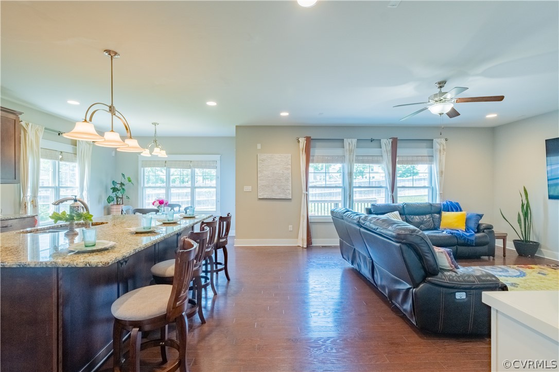 4935 Turner Ridge Court Glen Allen, VA 23059 - Photo 16 of 50 a view of a livingroom with furniture window and wooden floor