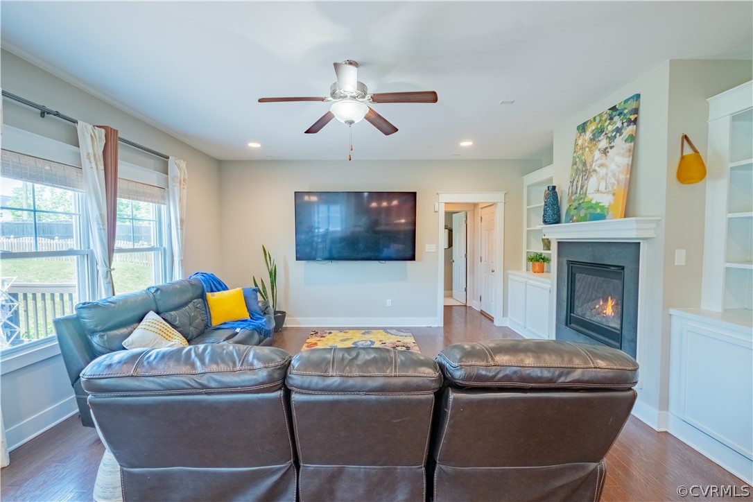 4935 Turner Ridge Court Glen Allen, VA 23059 - Photo 17 of 50 a living room with furniture and a fireplace