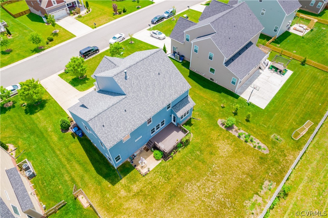 4935 Turner Ridge Court Glen Allen, VA 23059 - Photo 49 of 50 an aerial view of a house with a swimming pool