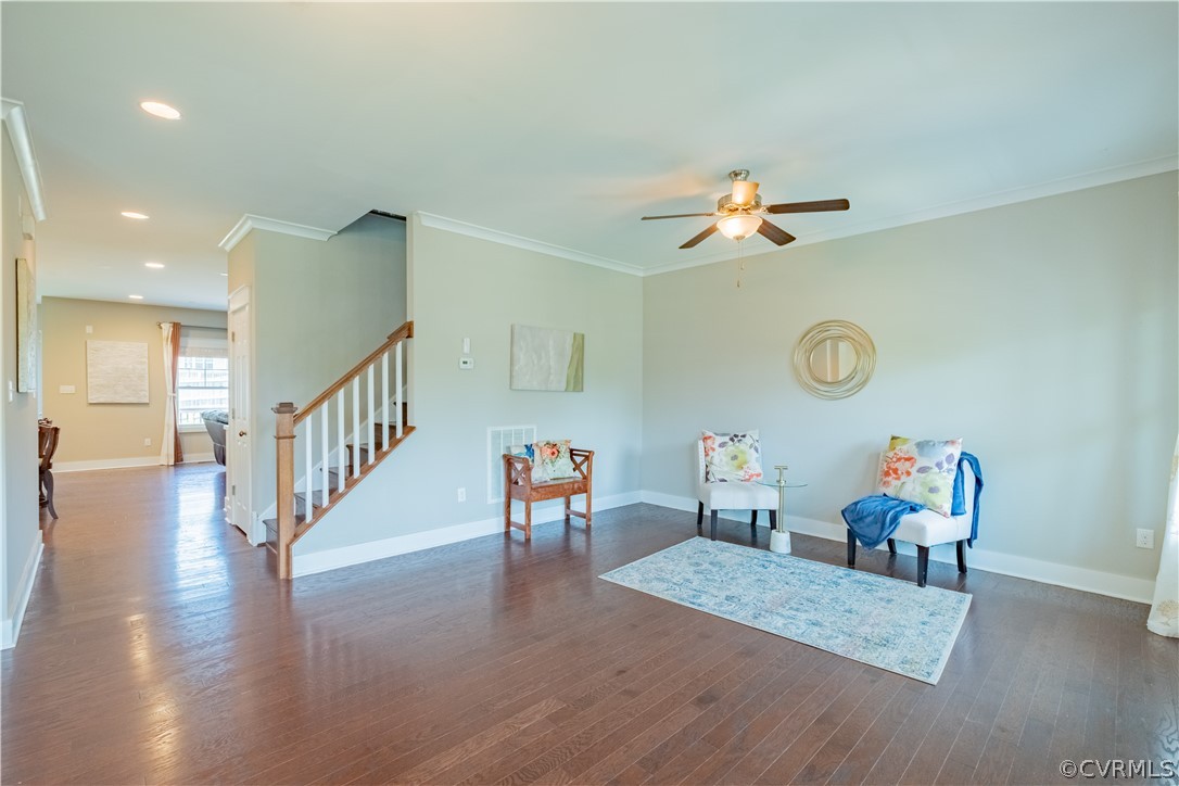 4935 Turner Ridge Court Glen Allen, VA 23059 - Photo 7 of 50 a living room with furniture and a chandelier