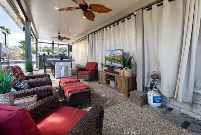 a view of a lake with mountains in the background