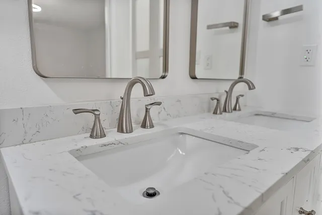 a view of a room with wooden floor and walls