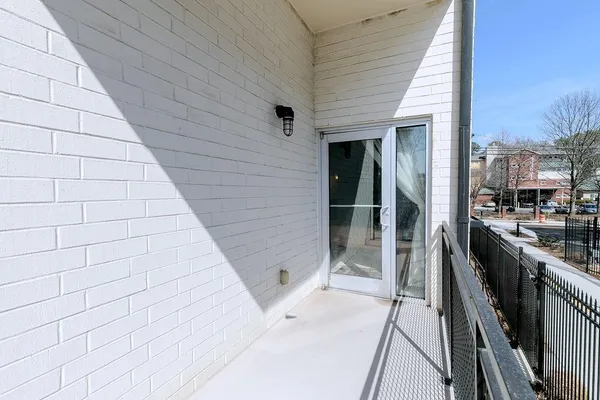 a view of a balcony