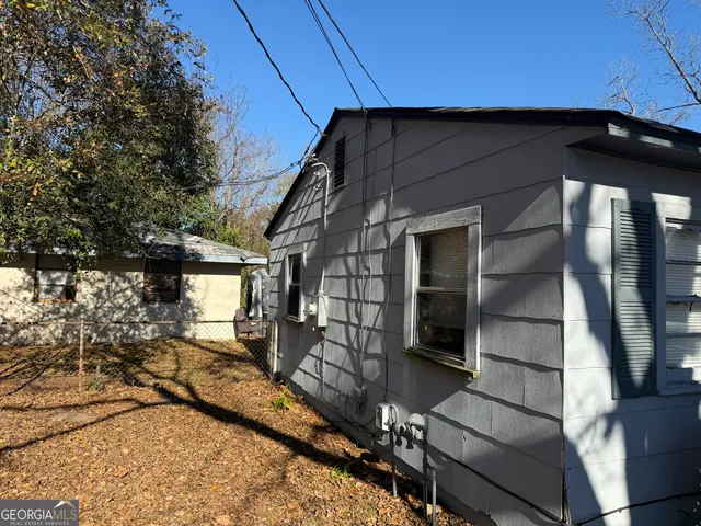 a view of a house with a patio