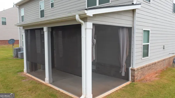 a view of front door of house