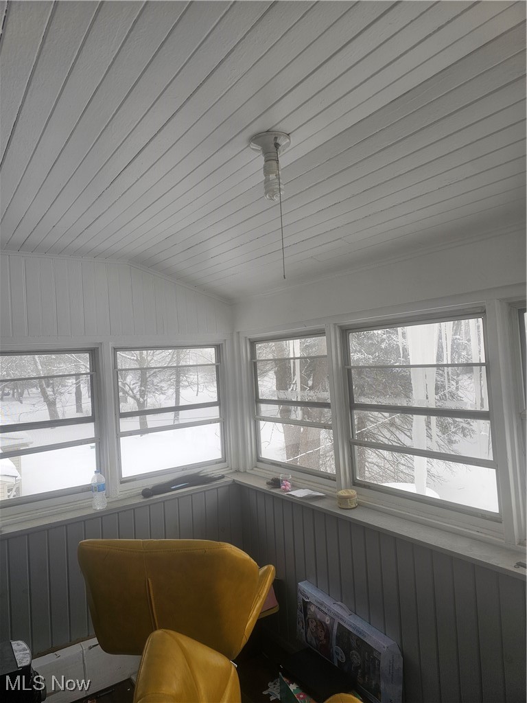 25150 Columbus Road Bedford Heights, OH 44146 - Photo 21 of 30 Sunroom featuring vaulted ceiling