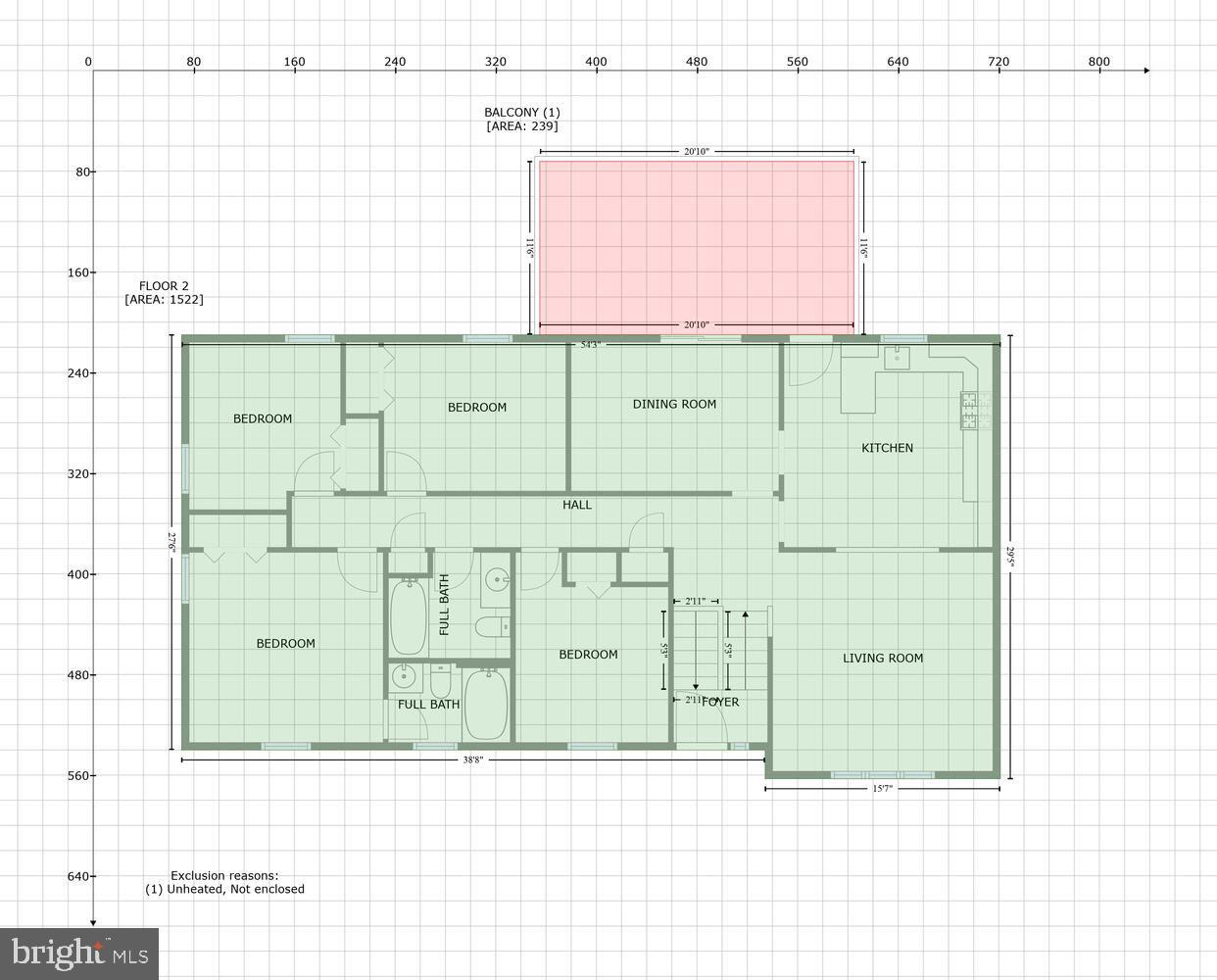 426 Joppa Farm Road Joppa, MD 21085 - Photo 49 of 52 Upper Level Floor Plan