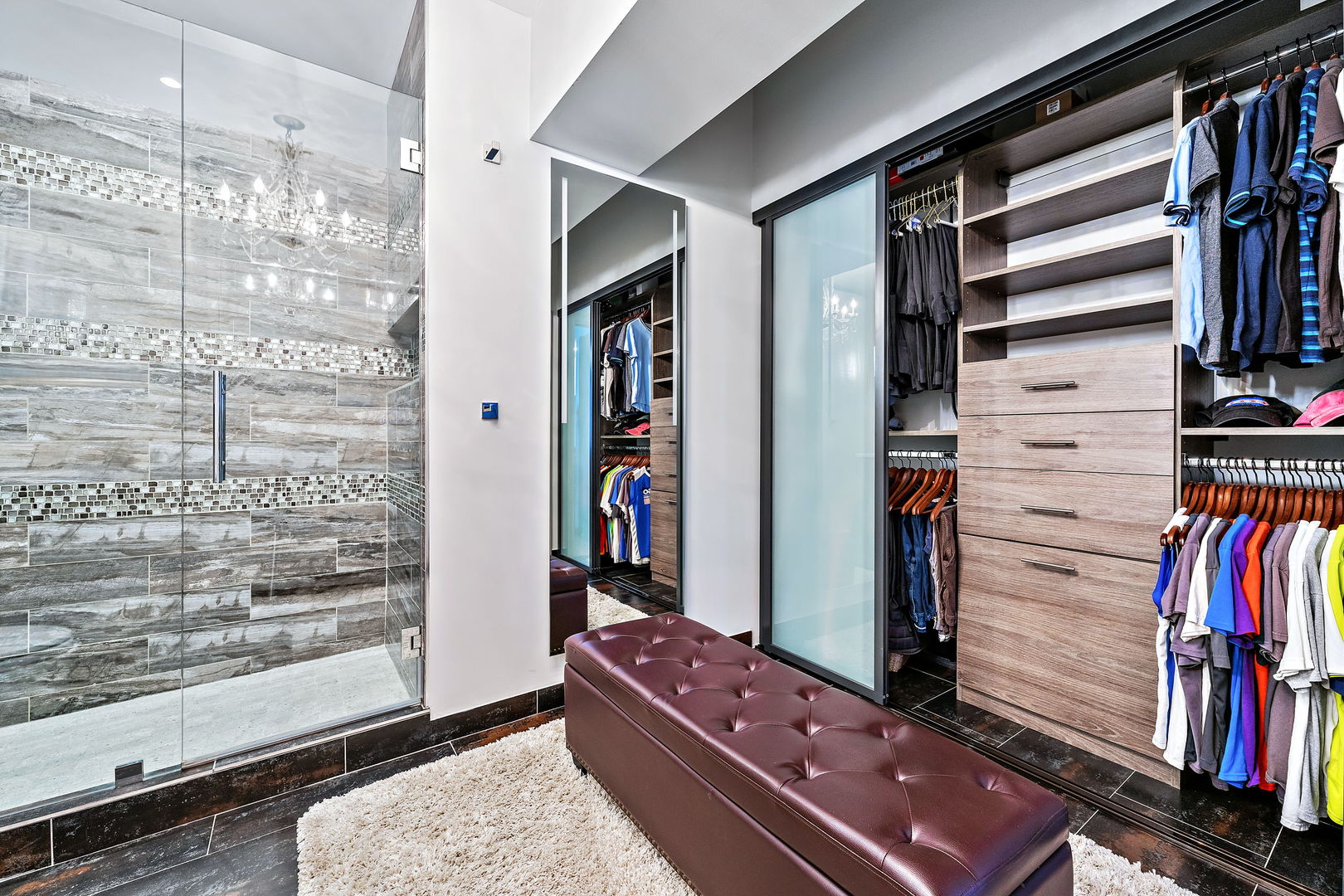 175 East Delaware Place, Unit 5412 Chicago, IL 60611 - Photo 14 of 20 a view of walk in closet with clothes and shoes