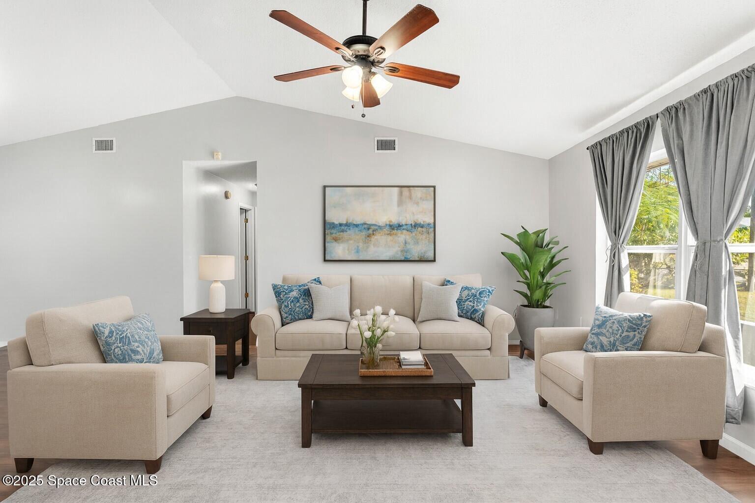 4852 Alfred Street Cocoa, FL 32927 - Photo 14 of 59 Formal Living Room - Virtually Staged