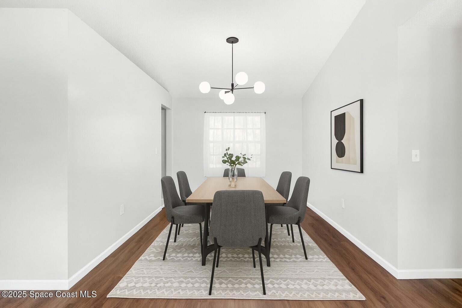 4852 Alfred Street Cocoa, FL 32927 - Photo 20 of 59 Formal Dining - Virtually Staged