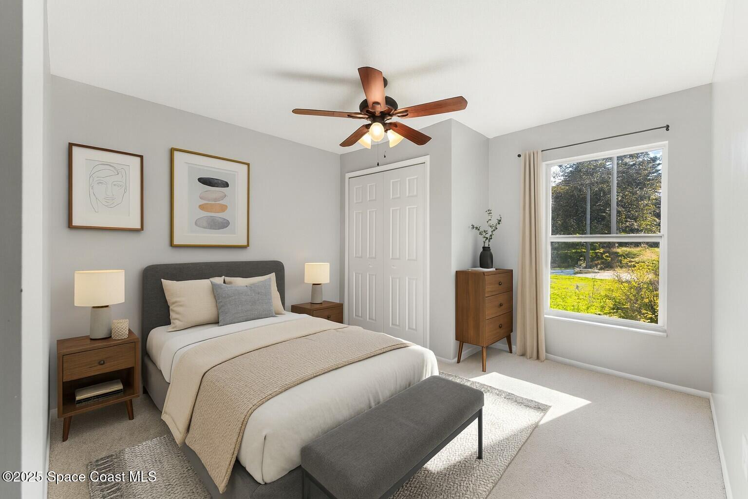 4852 Alfred Street Cocoa, FL 32927 - Photo 41 of 59 Bedroom 2 - Virtually Staged