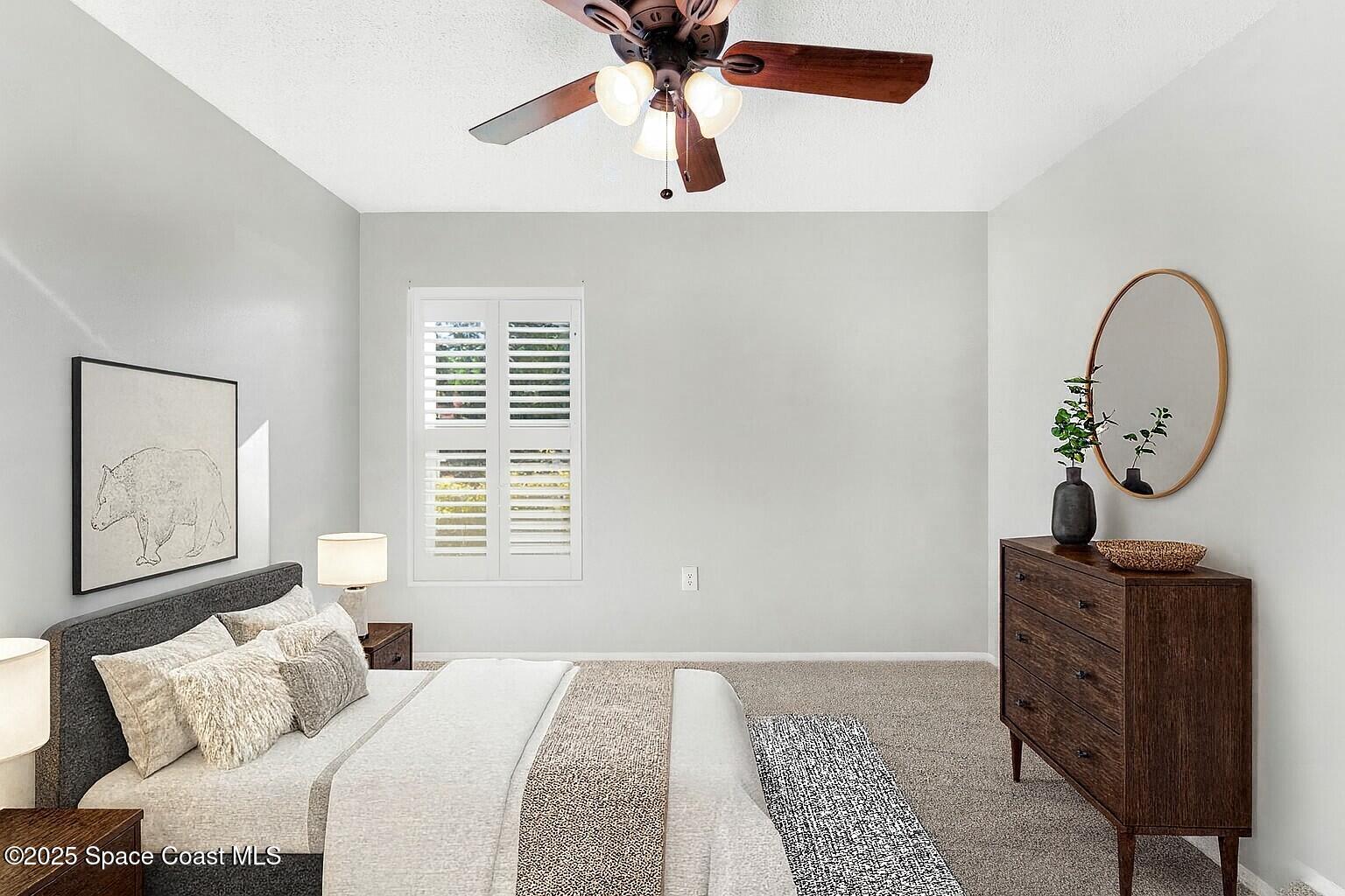4852 Alfred Street Cocoa, FL 32927 - Photo 43 of 59 Bedroom 3 - Virtually Staged