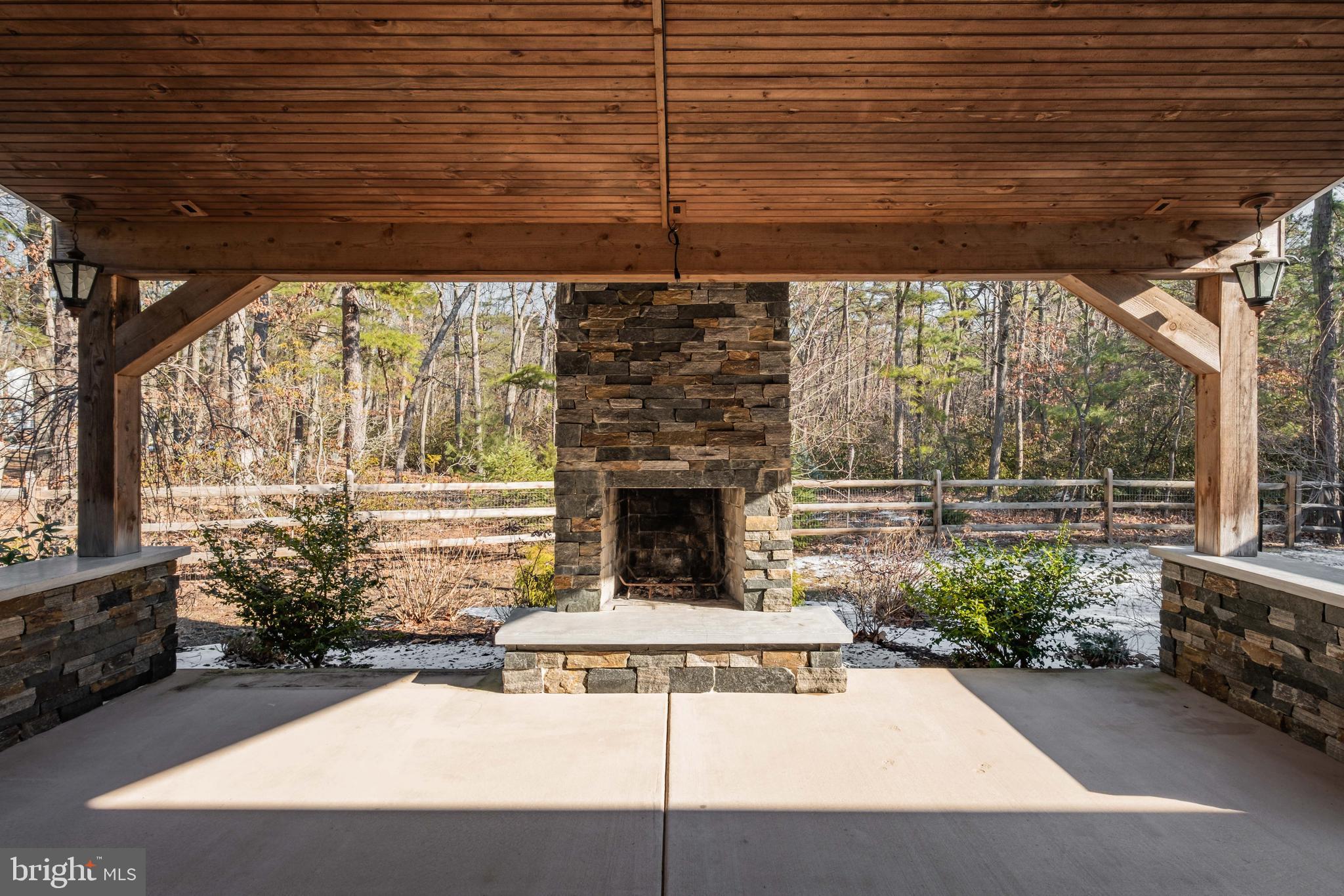 137 Cowpath Road Medford, NJ 08055 - Photo 31 of 45 Outdoor Living area w/Fireplace