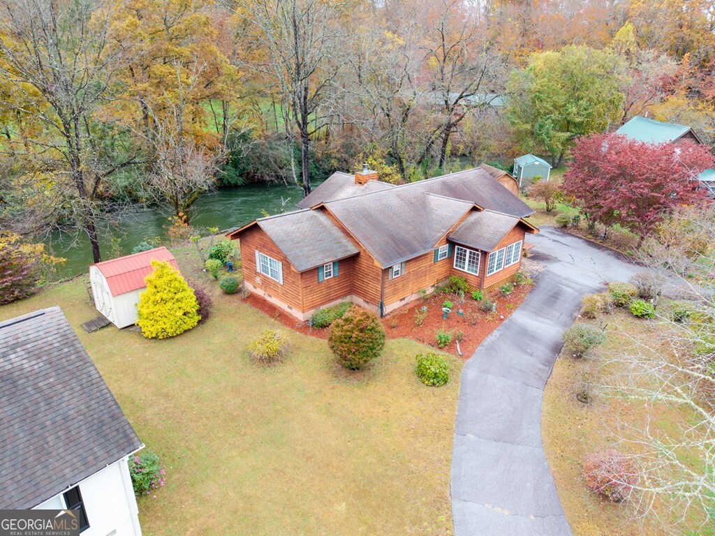 251 Rivers Edge Drive Hayesville, NC 28904 - Photo 4 of 45 an aerial view of a house with outdoor space
