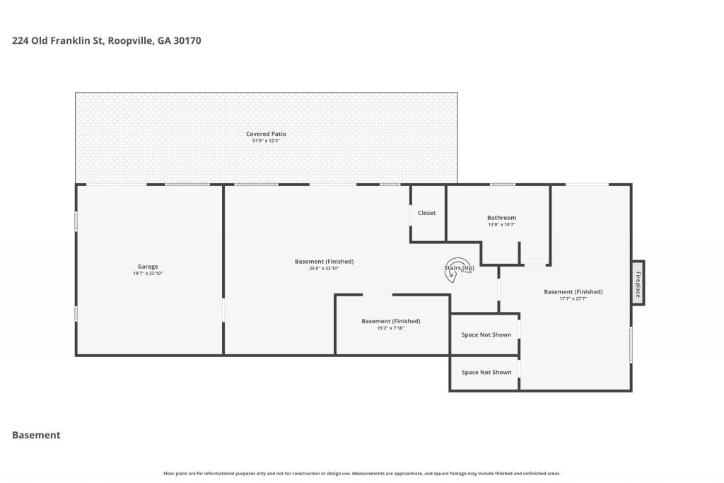 224 Old Franklin Street Roopville, GA 30170 - Photo 58 of 60 a picture of floor plan