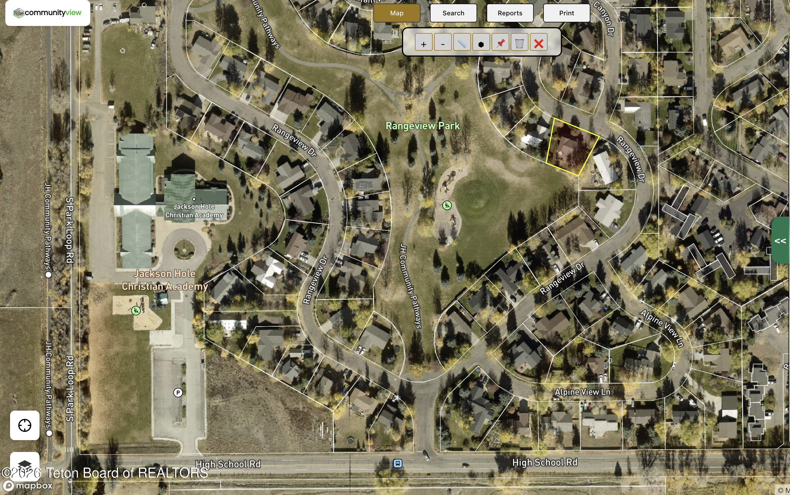 3017 Rangeview Drive Jackson, WY 83001 - Photo 30 of 30 30 Aerial GIS