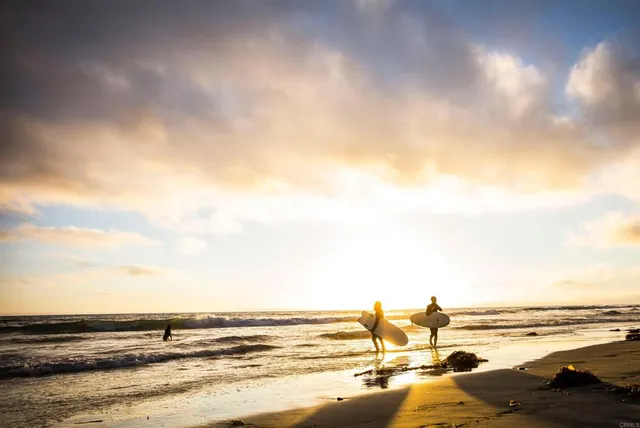 a front view of a building with lake view