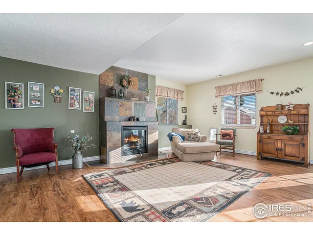 a living room with furniture and a couch