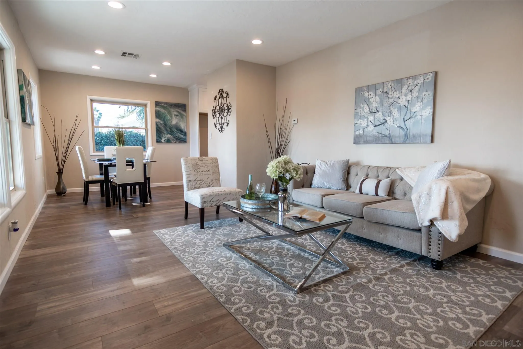 7204 Waite Drive La Mesa, CA 91941 - Photo 3 of 18 a living room with furniture and wooden floor