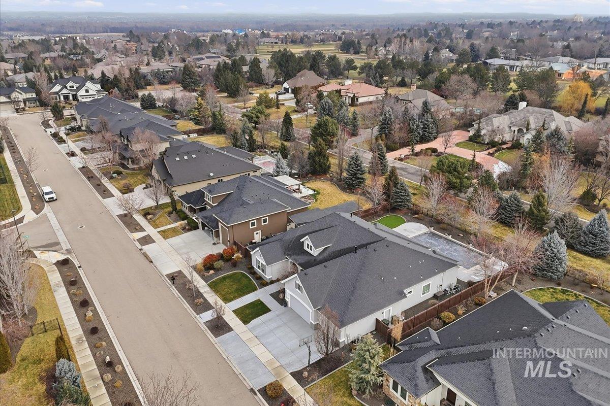 6590 North Fairborn Avenue Meridian, ID 83646 - Photo 49 of 49 Aerial view of property and surrounding area featuring nearby suburban area