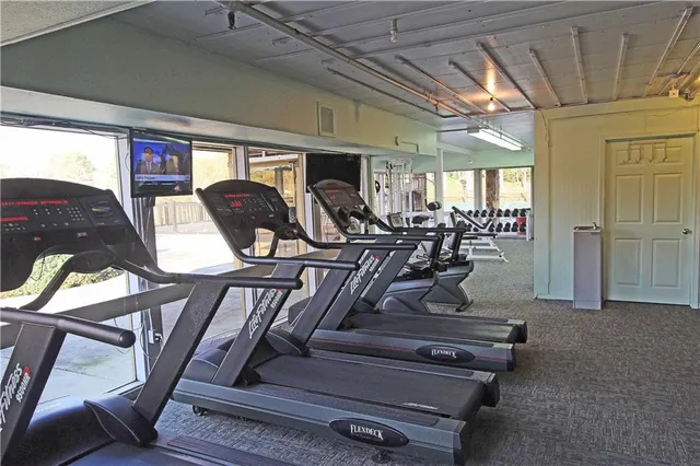 a view of a terrace with yard