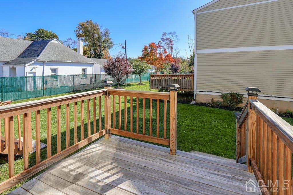 675 Bound Brook Road, Unit 2 Dunellen, NJ 08812 - Photo 19 of 20 Deck with solar lights
