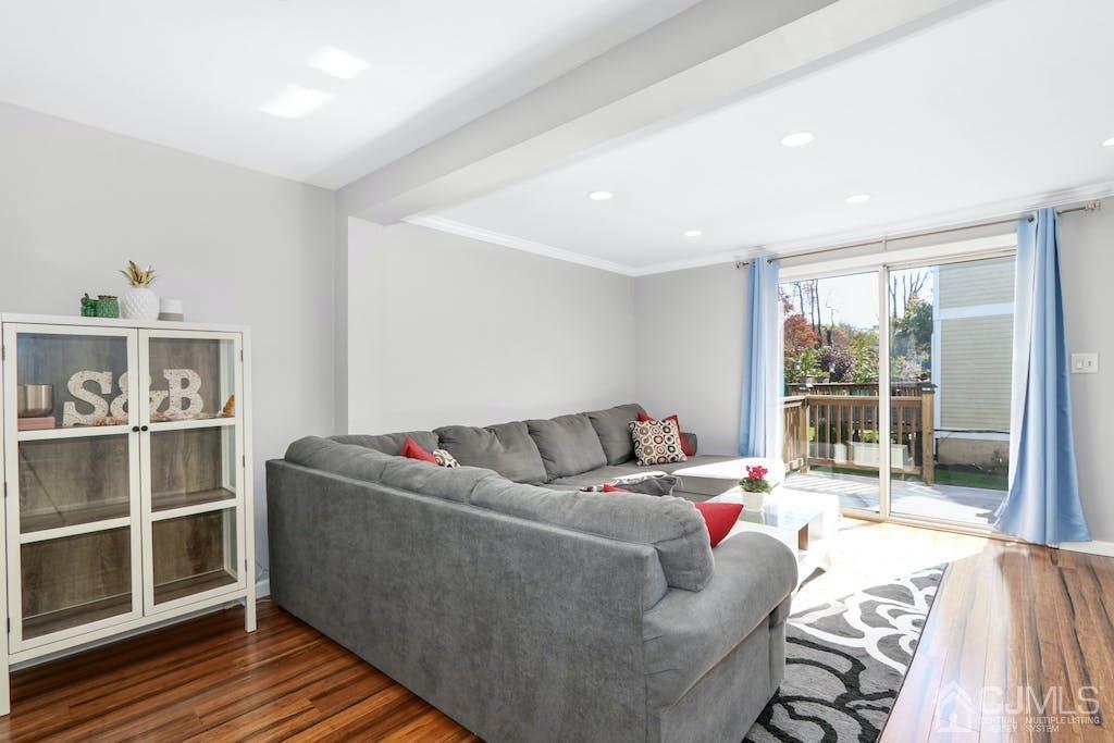 675 Bound Brook Road, Unit 2 Dunellen, NJ 08812 - Photo 2 of 20 Living Room/Sliders leading to Deck