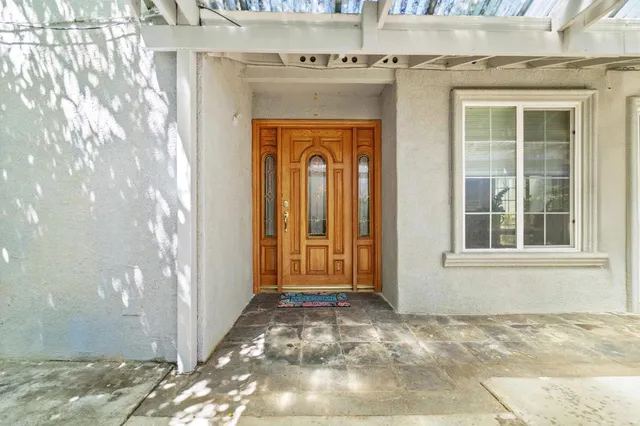 a view of front door of a house