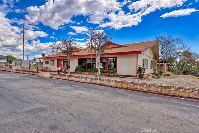 a view of street with houses