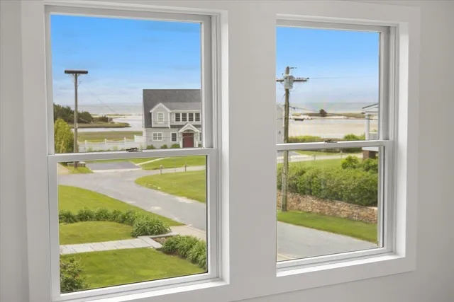 a view of a from a window