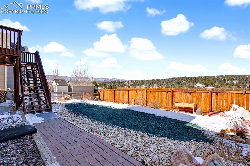 778 Gold Canyon Road Monument, CO 80132 - Photo 35 of 43 Nicely landscaped and fenced backyard