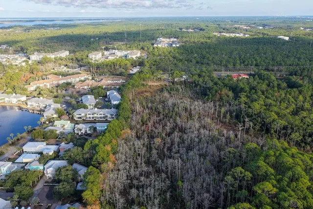 a view of a city with ocean view