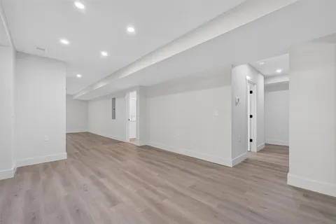 wooden floor in an empty room with wooden floor