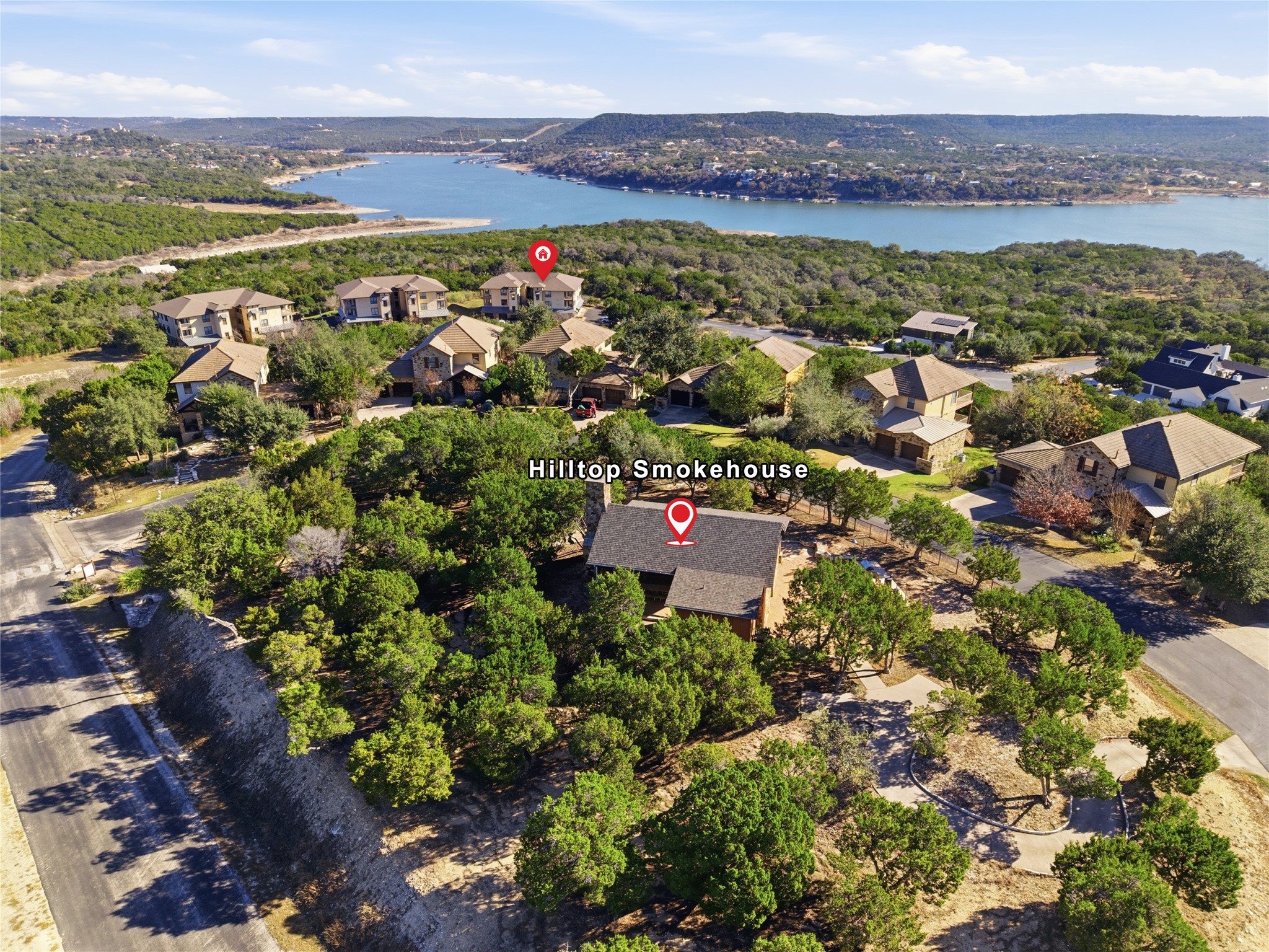 17700 Edgewood Way, Unit 101 Jonestown, TX 78645 - Photo 30 of 40 a view of a city with an ocean