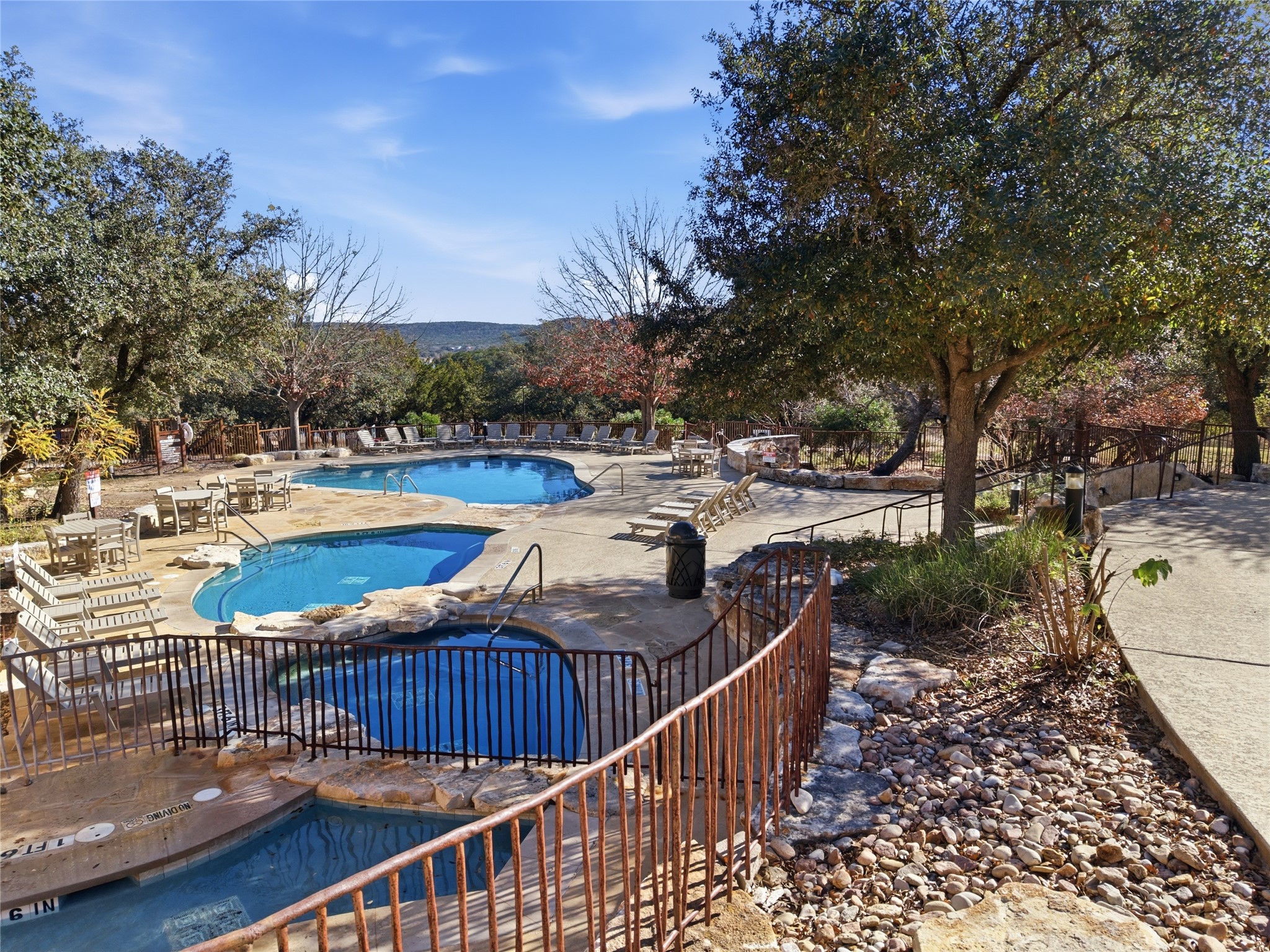 17700 Edgewood Way, Unit 101 Jonestown, TX 78645 - Photo 36 of 40 a view of swimming pool from a balcony