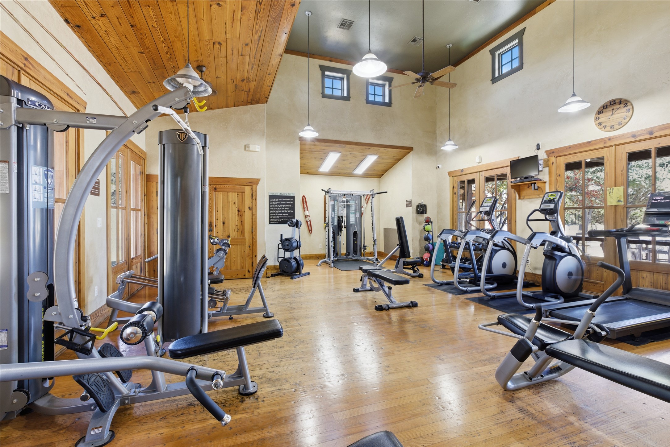 17700 Edgewood Way, Unit 101 Jonestown, TX 78645 - Photo 37 of 40 a view of a room with gym equipment