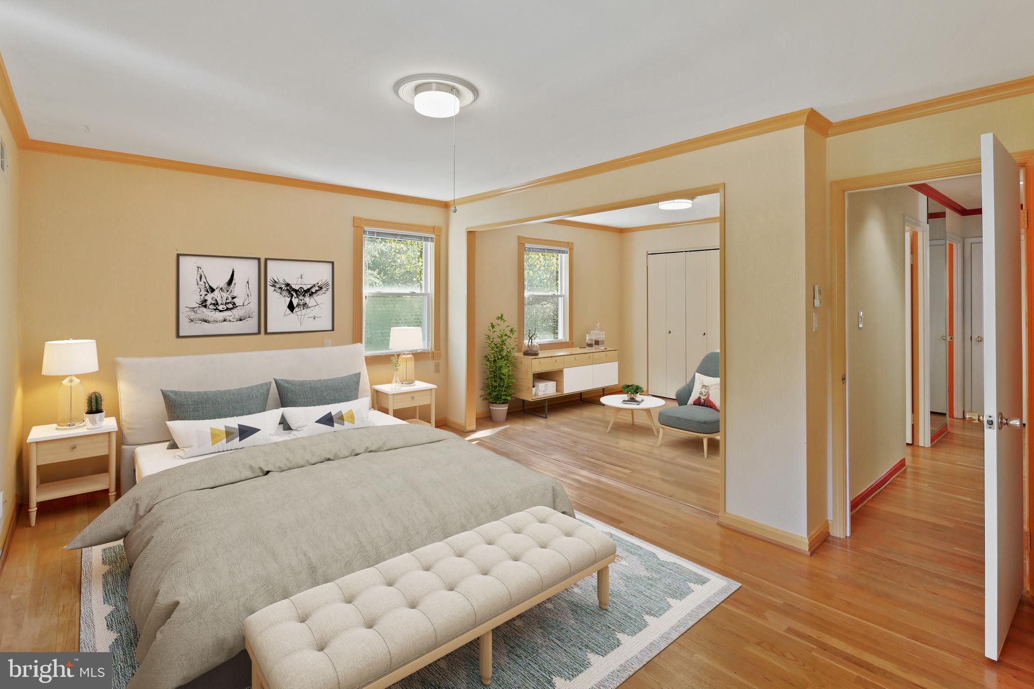 2432 Parallel Lane Silver Spring, MD 20904 - Photo 14 of 55 Virtually staged primary bedroom & sitting area