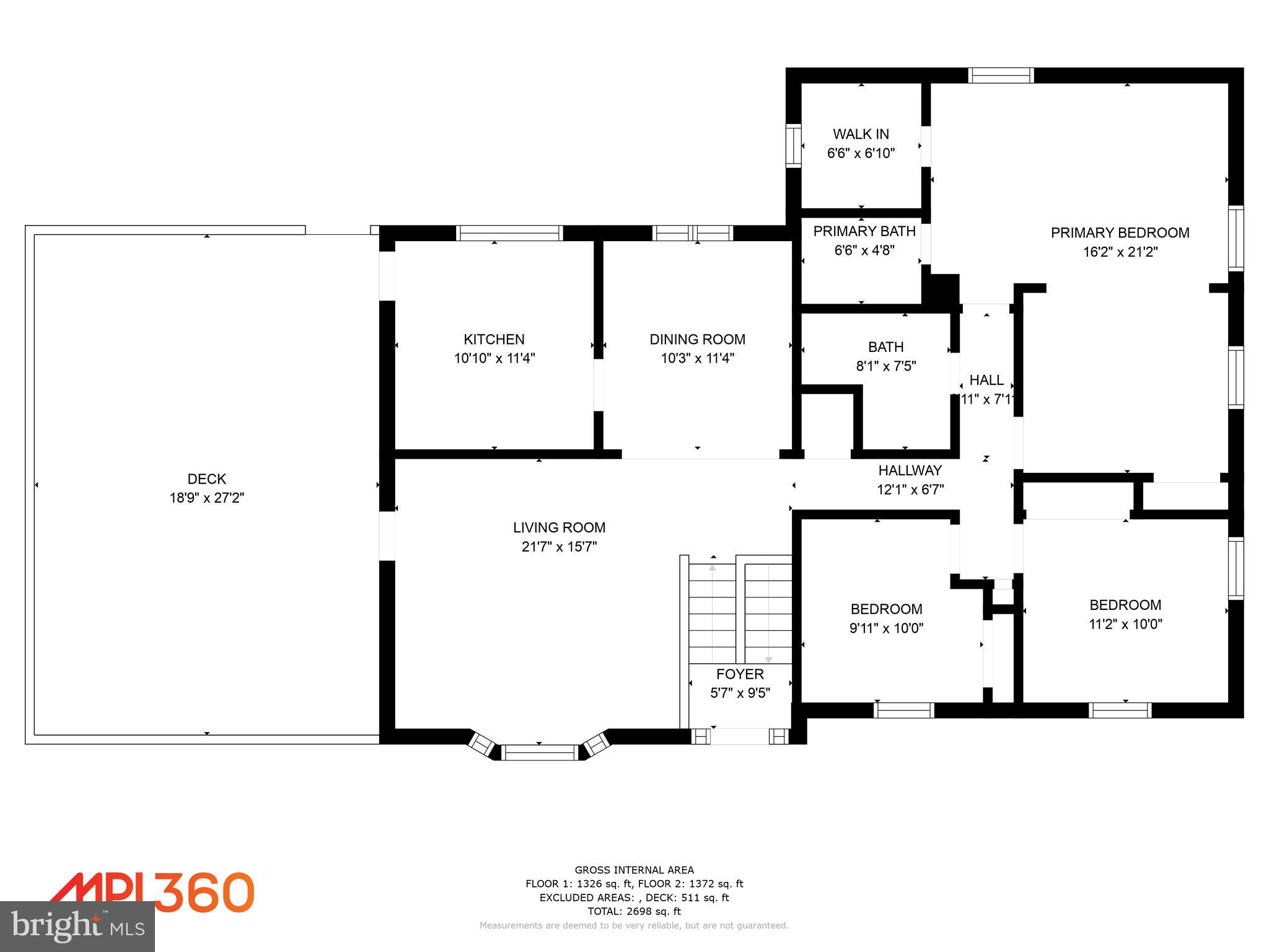 2432 Parallel Lane Silver Spring, MD 20904 - Photo 53 of 55 Upper level floor plan