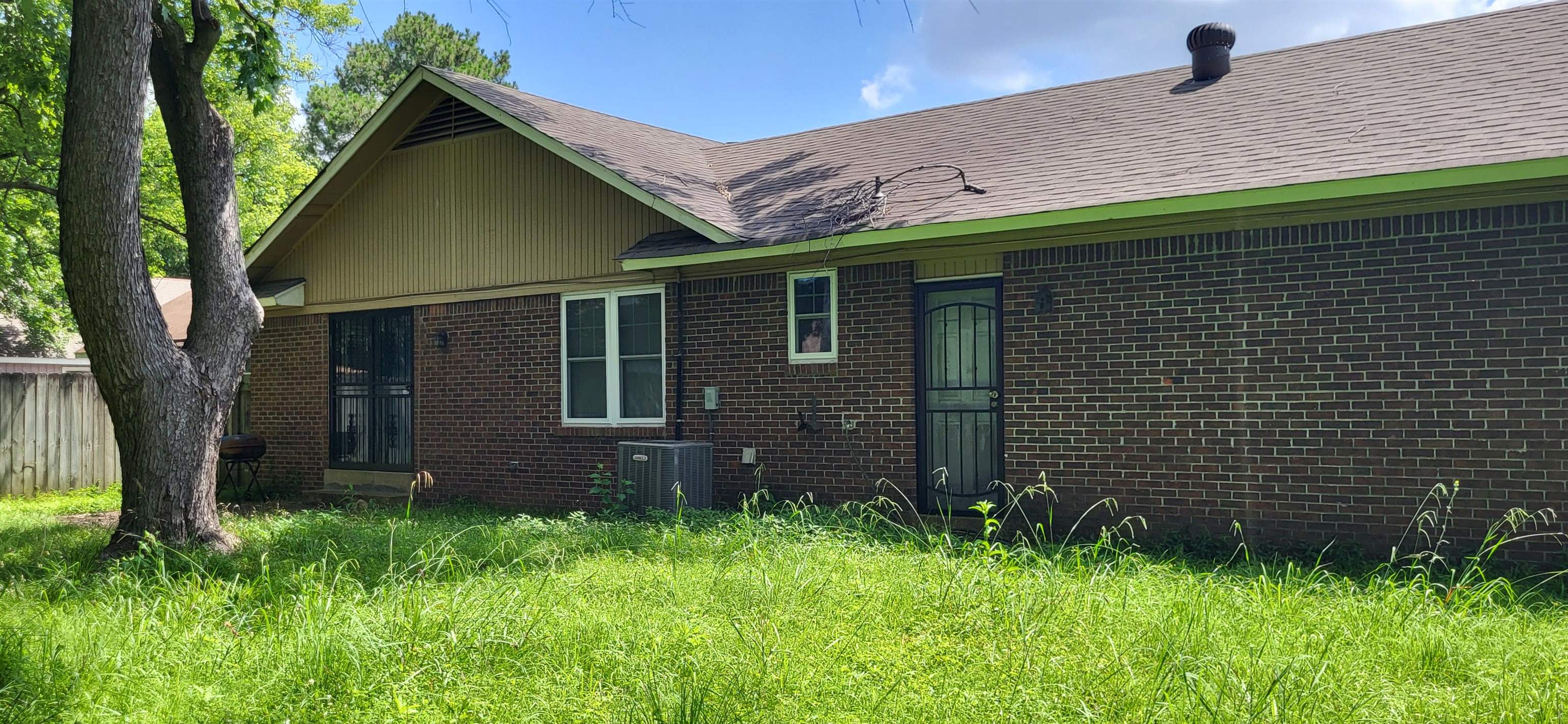 4567 Crump Road Memphis, TN 38141 - Photo 20 of 28 Back of house with brick siding and a shingled roof