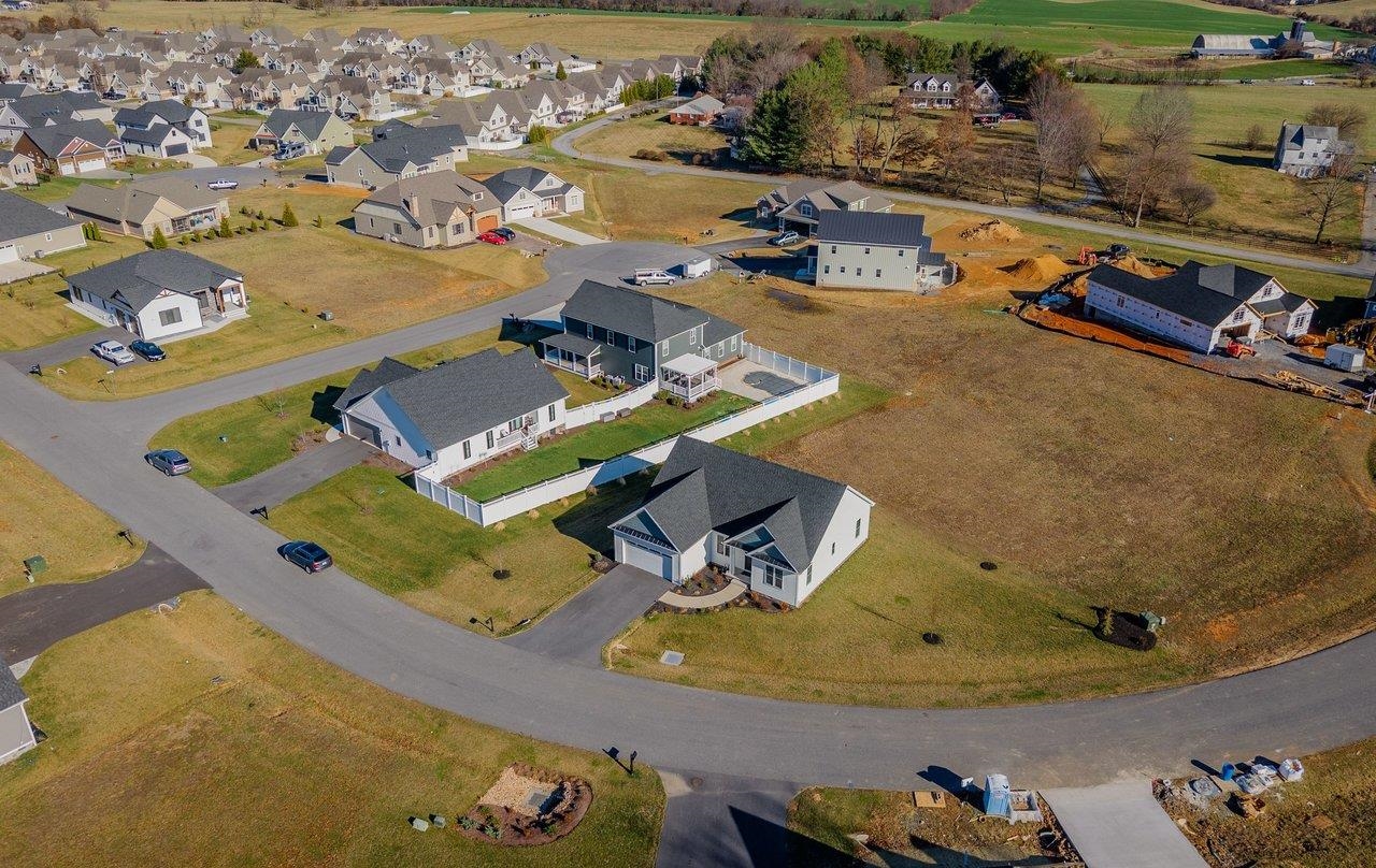 475 Beauford Road Harrisonburg, VA 22801 - Photo 55 of 75 an aerial view of a house with a swimming pool
