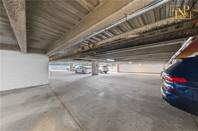 a view of parking garage