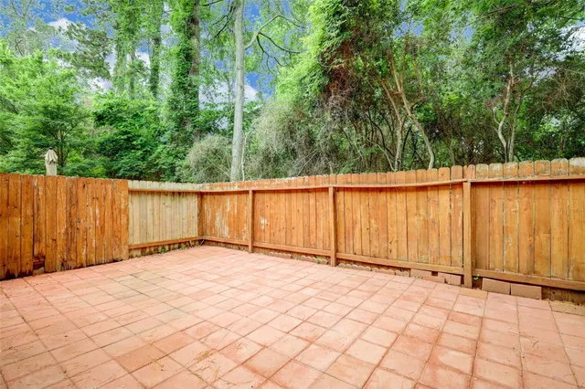a view of outdoor space garage and deck