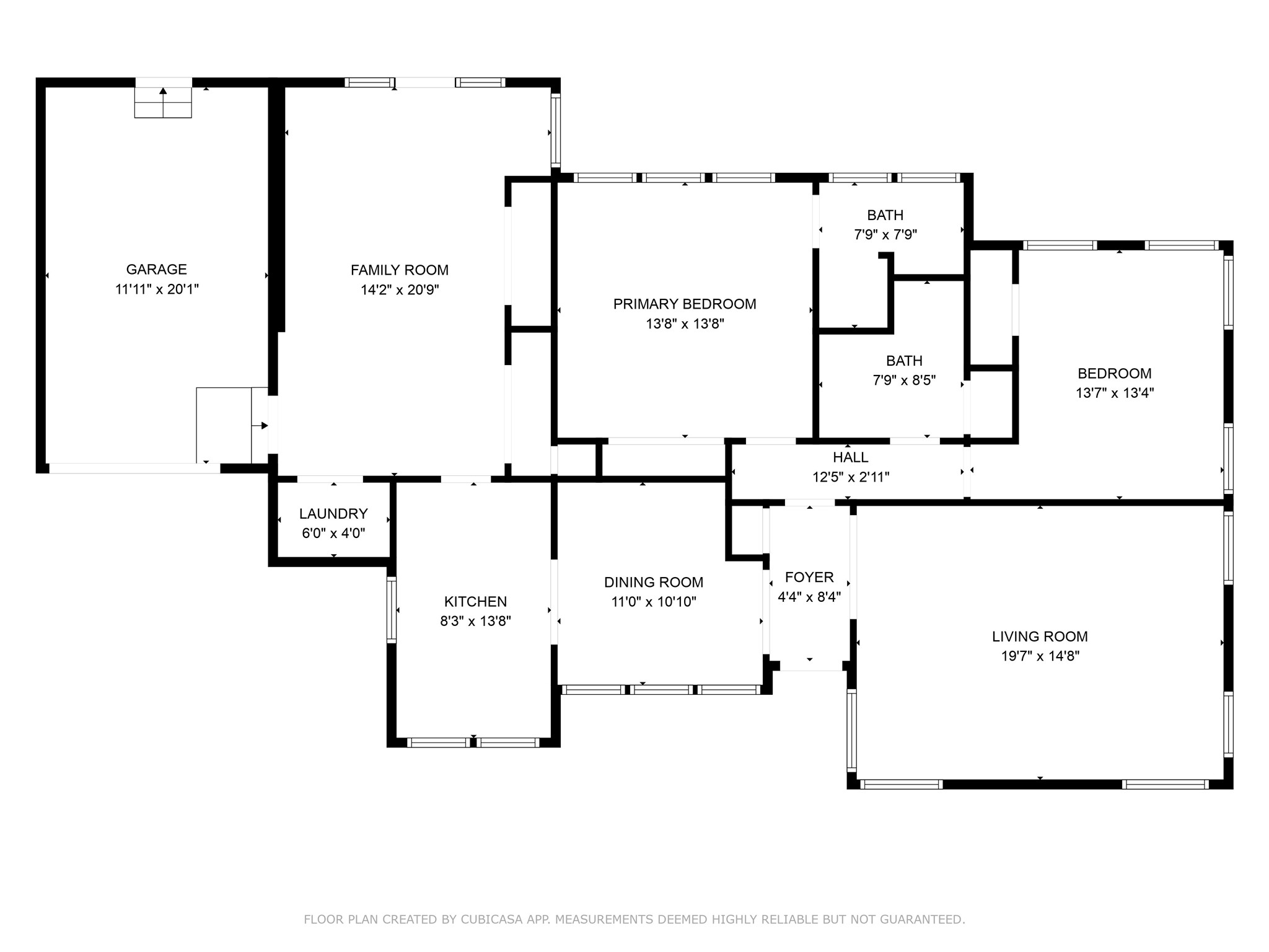 805 Sue Street Houston, TX 77009 - Photo 20 of 20 The versatile 1640 SF floor plan features a large formal living room, separate dining room and an oversized family room that could also be converted into a third bedroom.