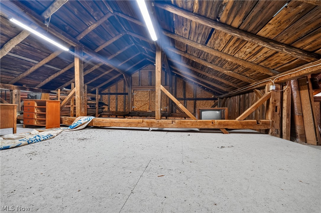 498 Mill Road Conneaut, OH 44030 - Photo 38 of 50 High and Dry storage in the barn/garage walk-up attic area