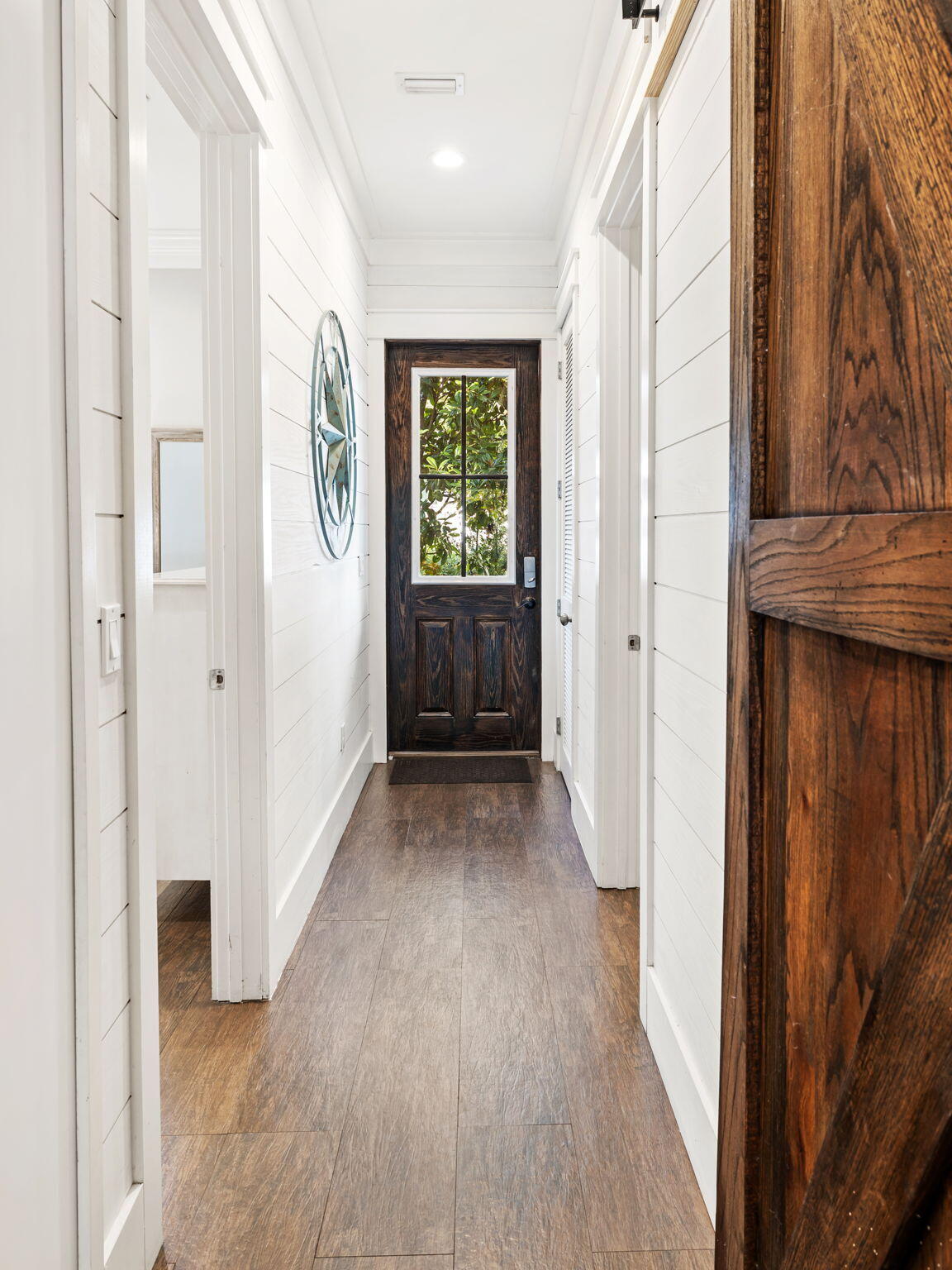 9 Willow Mist Road Inlet Beach, FL 32461 - Photo 19 of 52 a view of a hallway with wooden floor and stairs