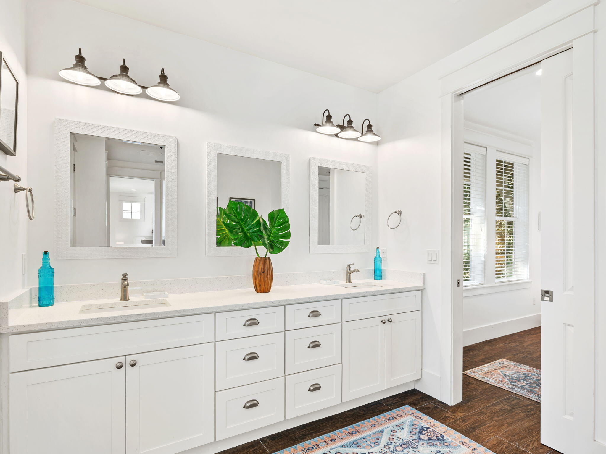 9 Willow Mist Road Inlet Beach, FL 32461 - Photo 34 of 52 a spacious bathroom with double sink and a mirror
