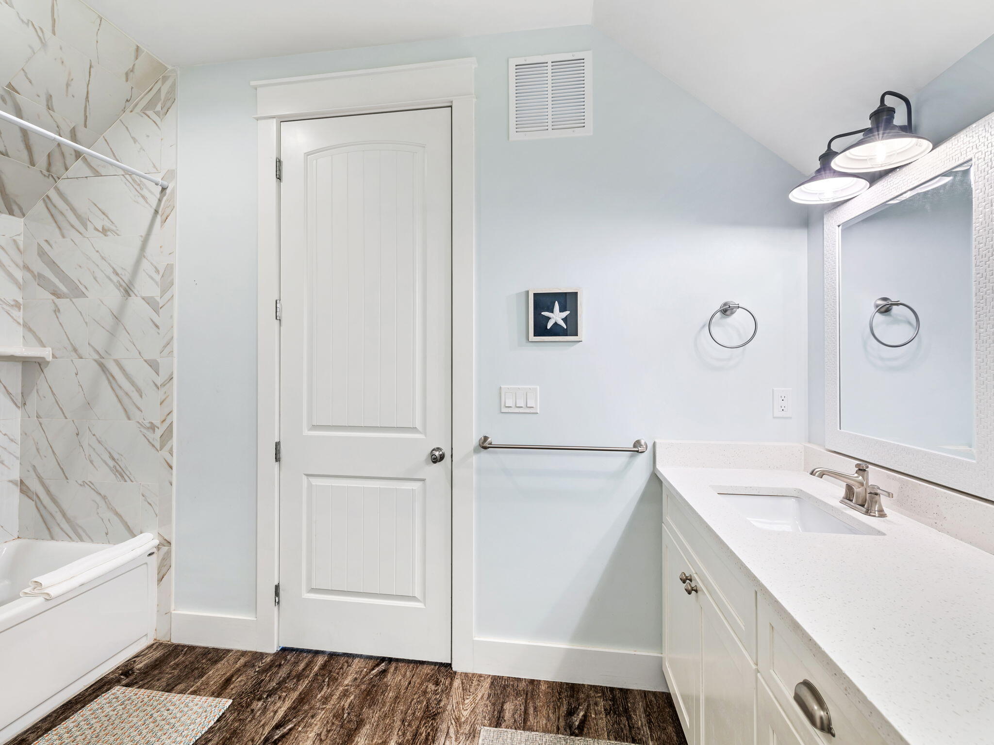 9 Willow Mist Road Inlet Beach, FL 32461 - Photo 42 of 52 a bathroom with a sink and a mirror