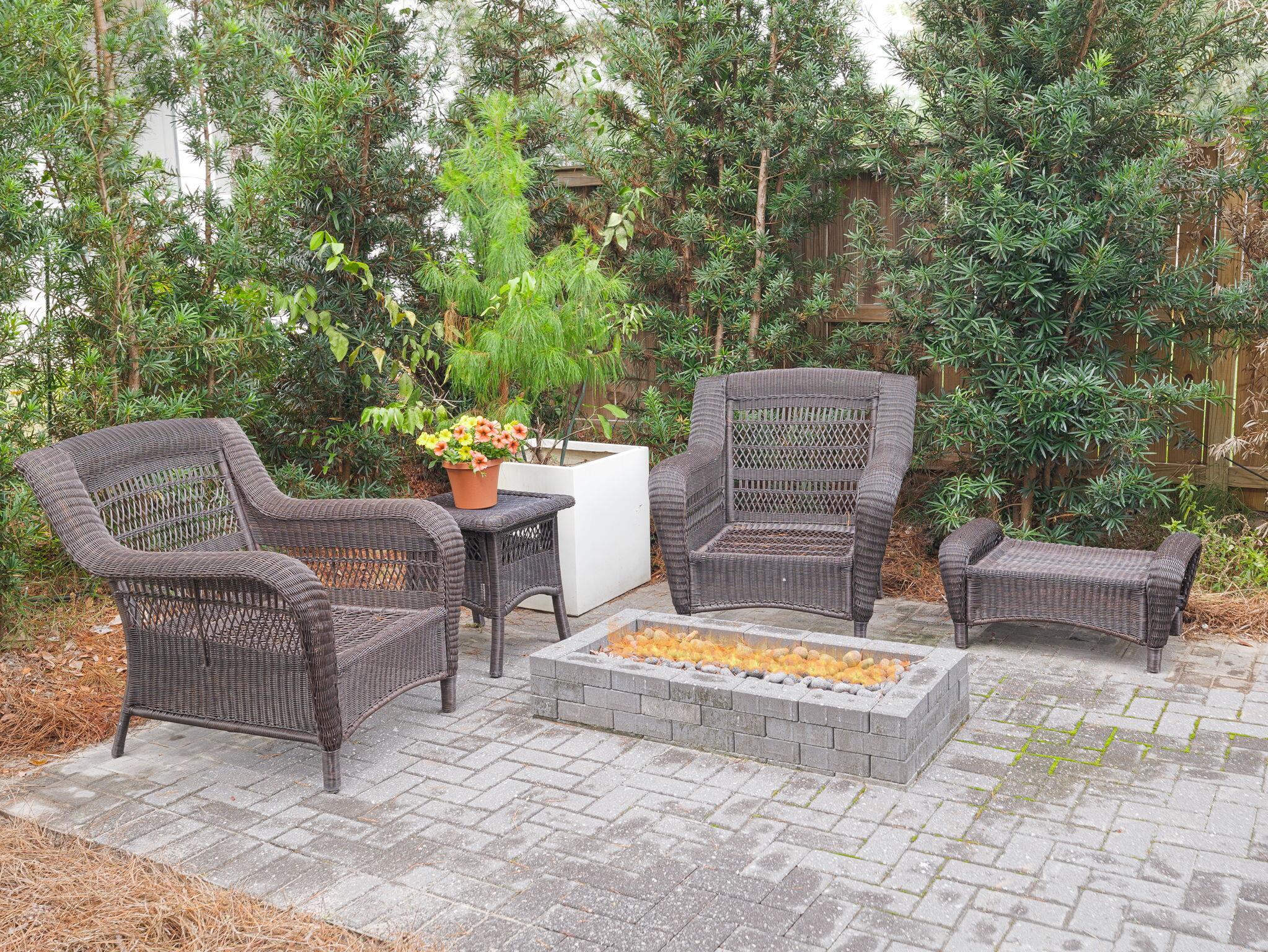 9 Willow Mist Road Inlet Beach, FL 32461 - Photo 7 of 52 a view of backyard with seating area and trees