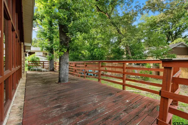 a view of outdoor space and deck