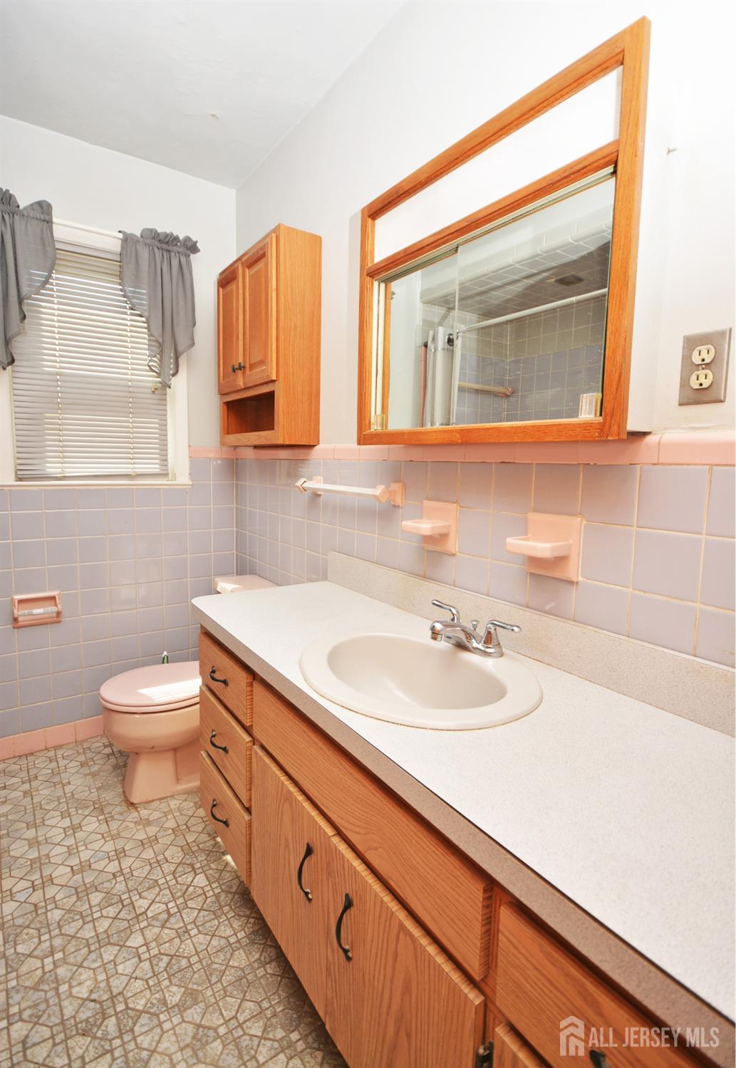9 Emma Place Middlesex, NJ 08846 - Photo 18 of 32 a bathroom with a sink a toilet and mirror